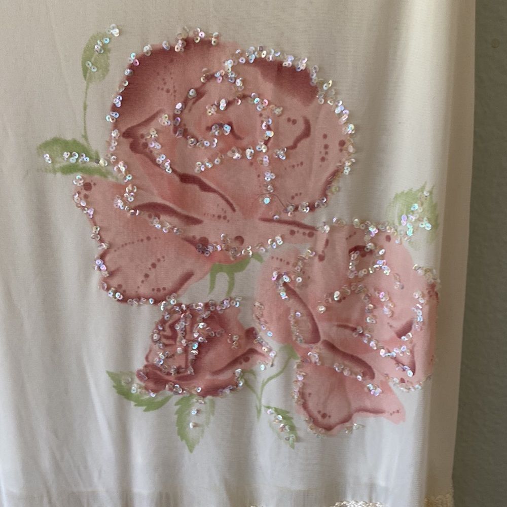 Handmade sheer flapper or wedding  dress